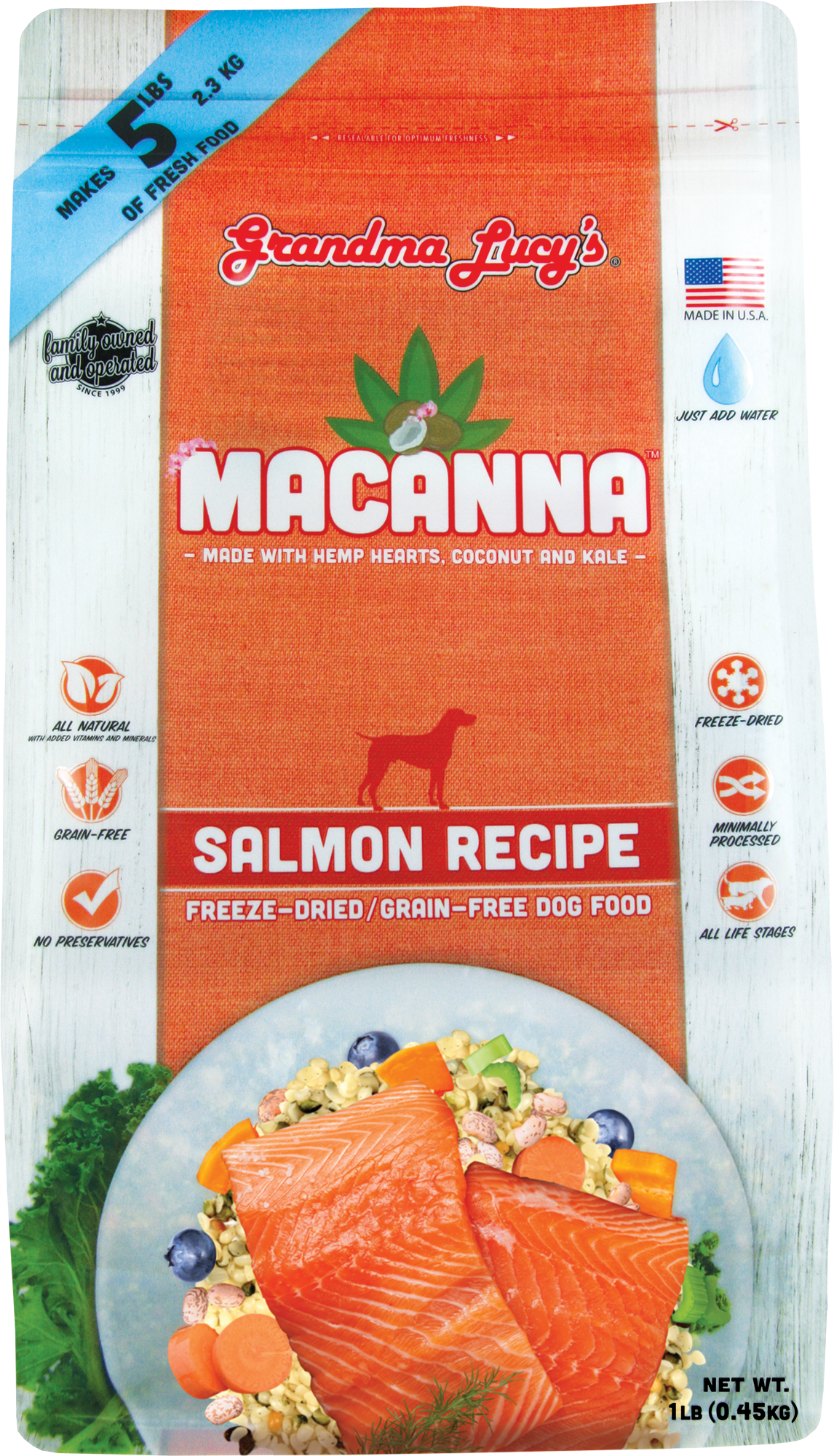 Grandma Lucy's Macanna Freeze Dried Salmon 1lb