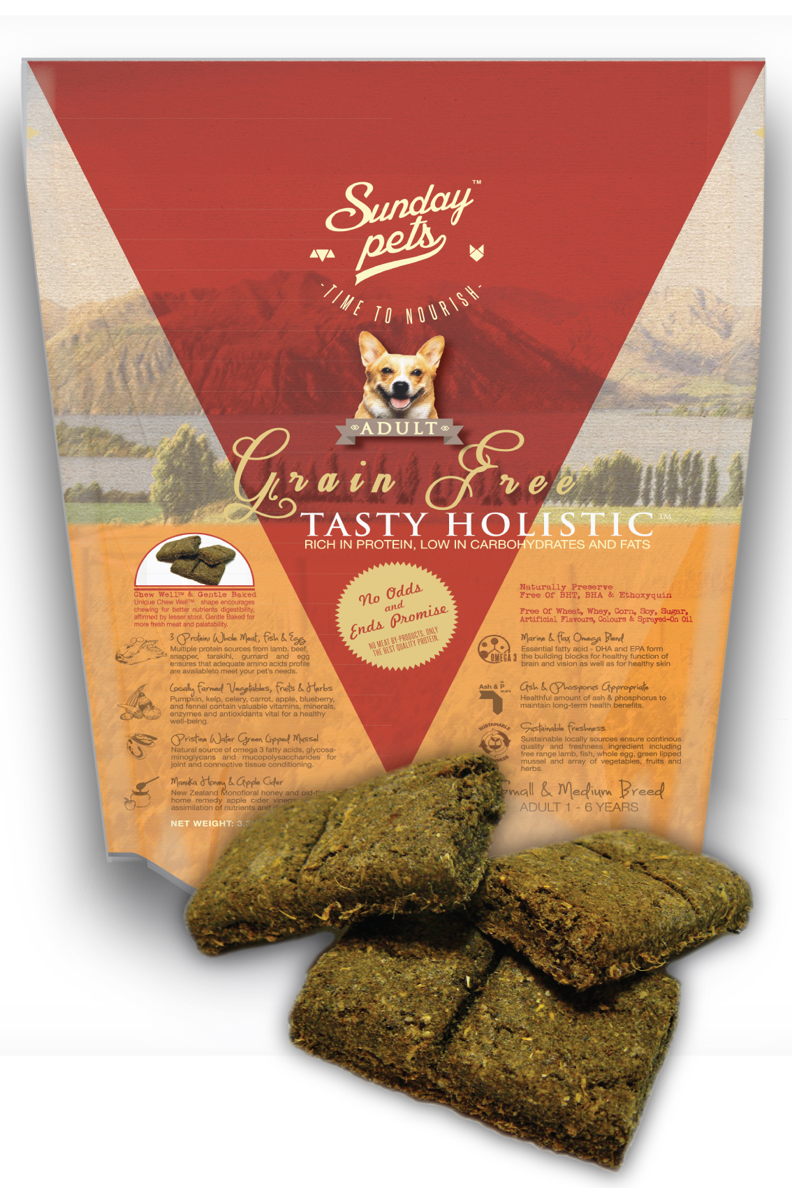 Sunday Pets Tasty Holistic Grain Free Adult [THSMA] : Caesars Diffusion  Limited